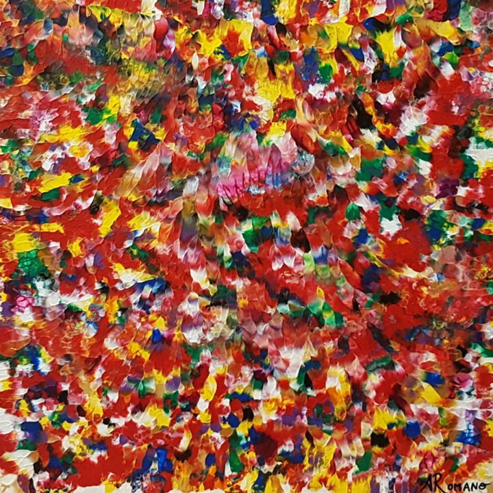Pintura titulada "Heart of a Rose" por Alexandra Romano, Obra de arte original, Acrílico