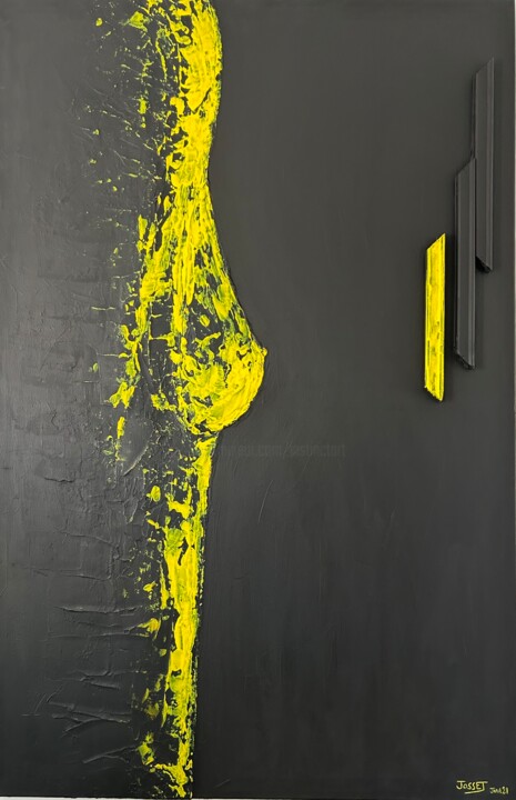 La Timide 绘画, 45.3x29.5 in
