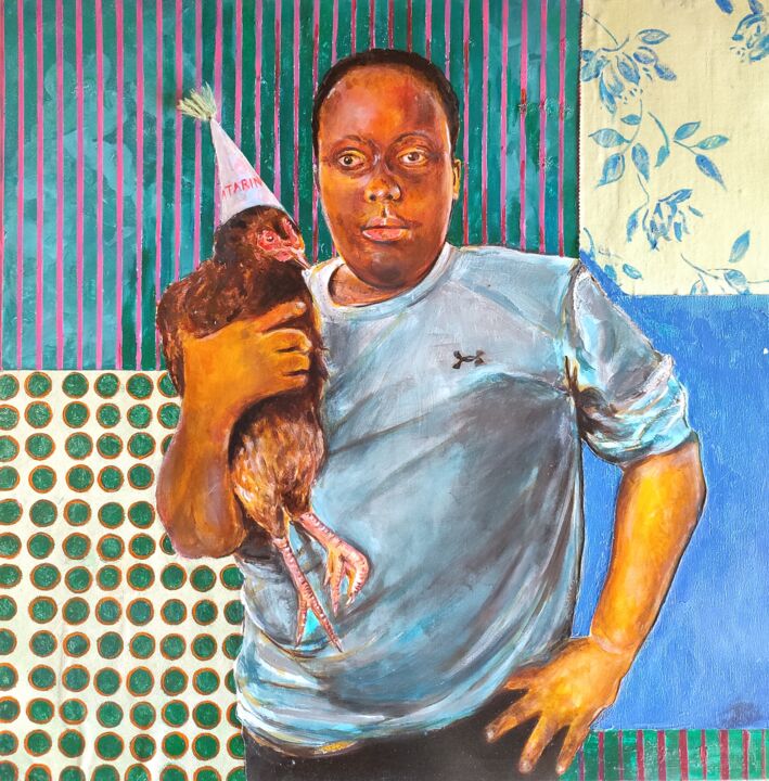 Catarina 绘画, 31.5x31.5 in