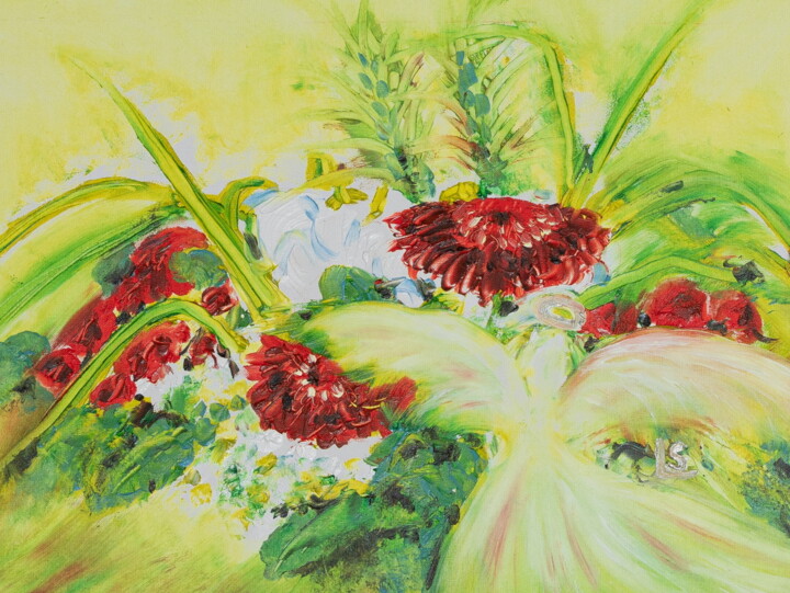 Painting titled "Schenkengel 2021 07…" by Karin Sternberg, Original Artwork, Oil