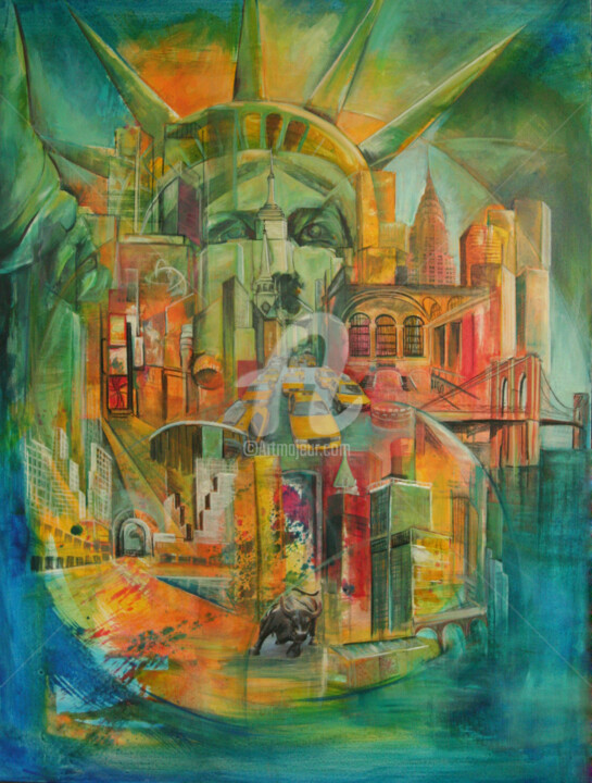绘画,  48x36 in 