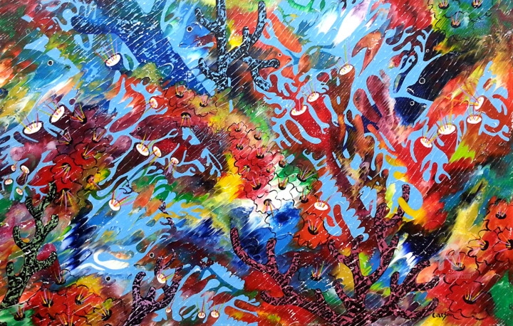 Fond marin - SOLD by Galerie Relais des Époques 绘画, 30x48 in