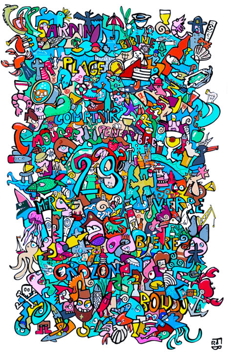 绘画,  45.3x29.5 in 