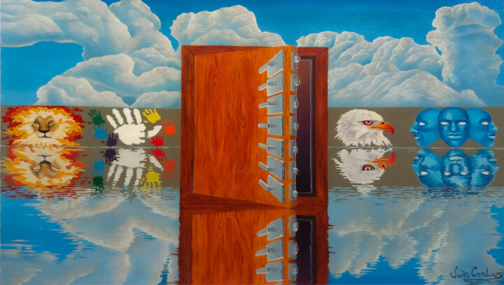 绘画 标题为“Porta” 由João Carlos, 原创艺术品, 油