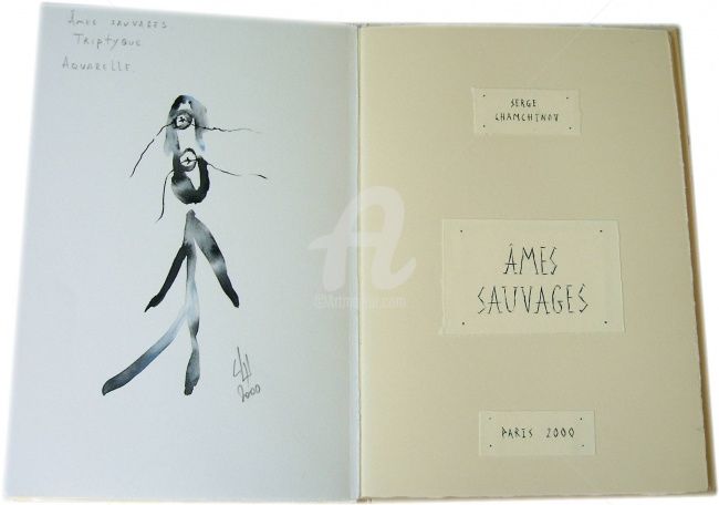 Peinture intitulée "Ames sauvage 2003,…" par Serge Chamchinov, Œuvre d'art originale, Autre