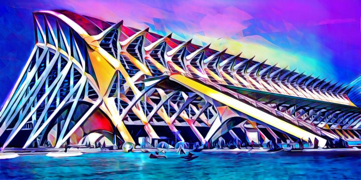 제목이 "Calatrava, Valencia…"인 미술작품 Wlad Safronow로, 원작, 디지털 페인팅