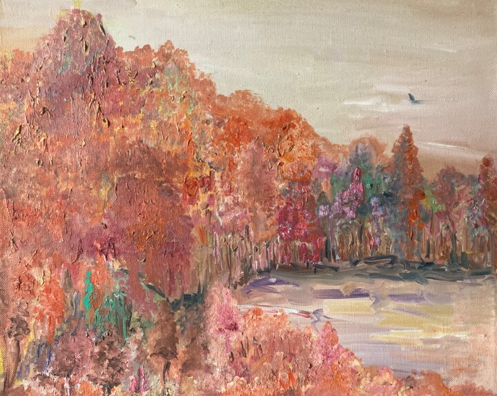 ОСЕНЬ В ПЕРЕДЕЛКИНО 绘画, 23.6x27.6 in