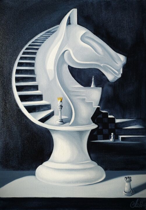 Your move ♟️ 绘画, 19.7x13.8 in