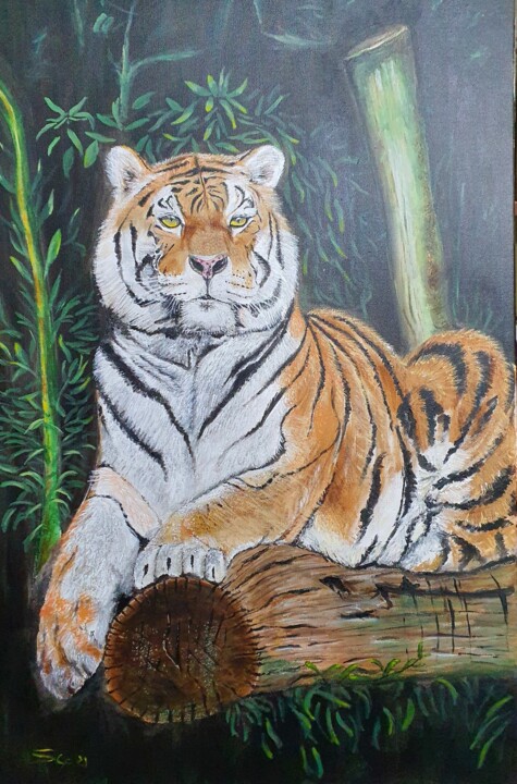 Felino I 绘画, 29.5x19.7 in