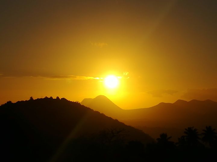 Photography titled "La puesta del sol 11" by Charles Rierny, Original Artwork, Non Manipulated Photography