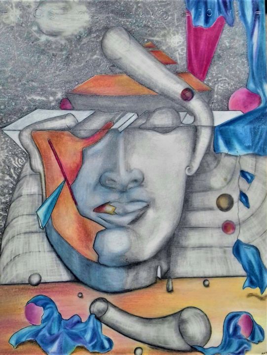 'Alain, mémoire' 图画, 12.6x9.5 in