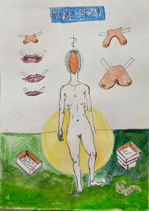 ekhk \ Take your soul - {$M} 图画, 16.5x11.4 in