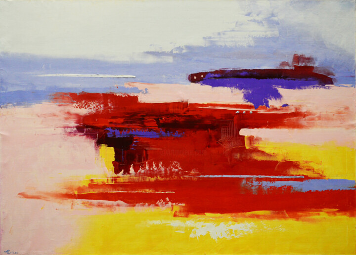 Полёт дирижабля 绘画, 39.4x55.1 in