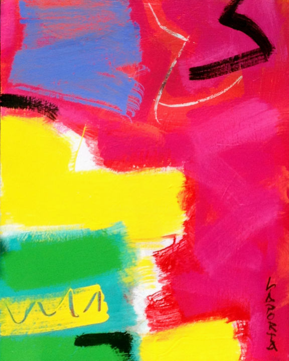 Peinture intitulée "Lazy Boy" par Gilbert Laporta, Œuvre d'art originale, Acrylique