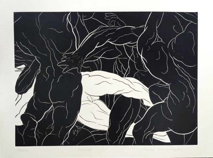 Przejście 印花与版画, 13.8x19.1 in