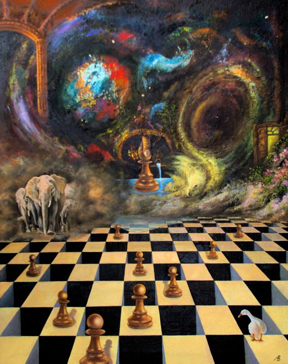 From Chaos to Order / Из хаоса в порядок 绘画, 29.1x23.2 in