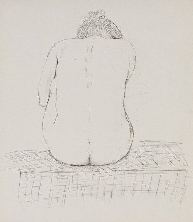 Akt Skizze I 绘画, 15.8x13.8 in
