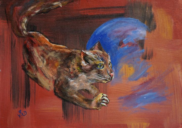 The Hunter 绘画, 9.8x13.8 in