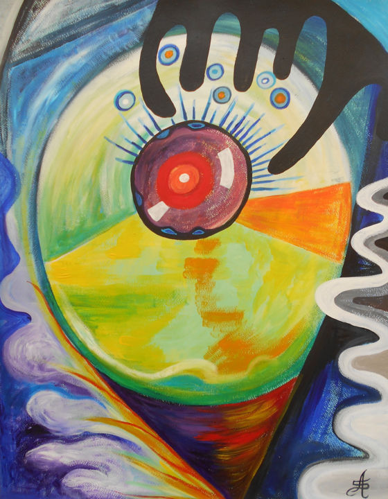 Le Cône visuel 绘画, 25.6x19.7 in