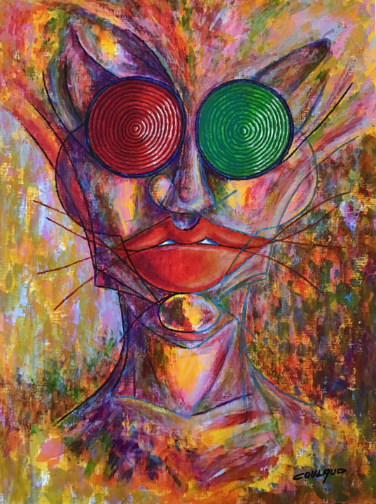 Les FEUX de l’AMOUR 绘画, 24x18.1 in