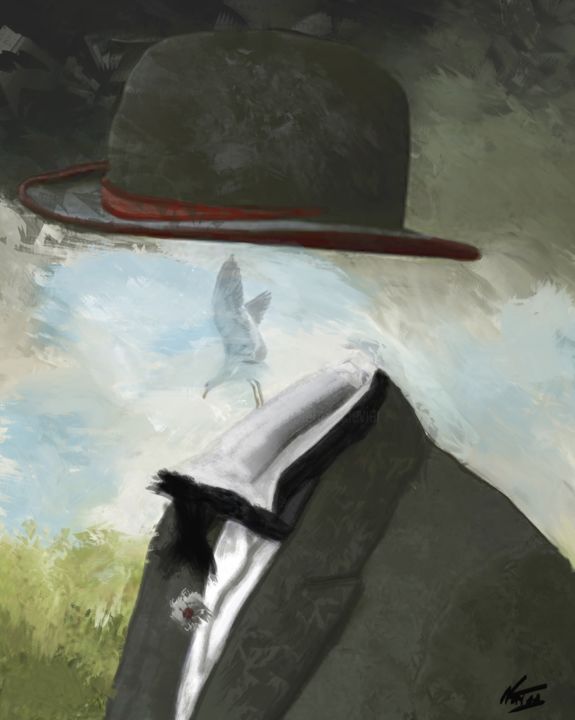 L’homme invisible 数字艺术, 47.2x35.4 in