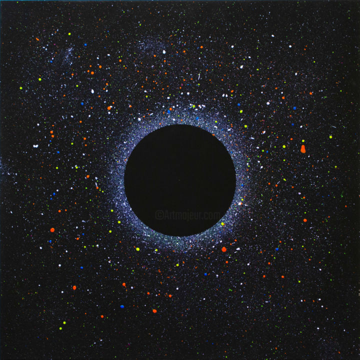 「Black hole」というタイトルの絵画 Andrii Katrychによって, オリジナルのアートワーク, アクリル