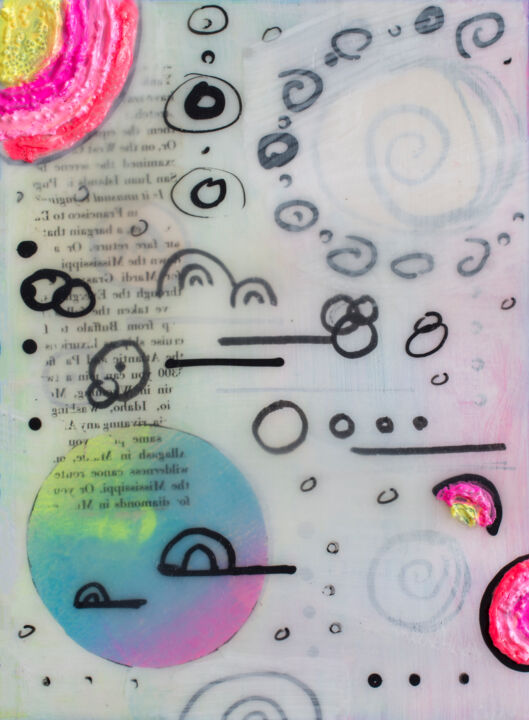 Cosmic Rainbows 绘画, 8x6 in