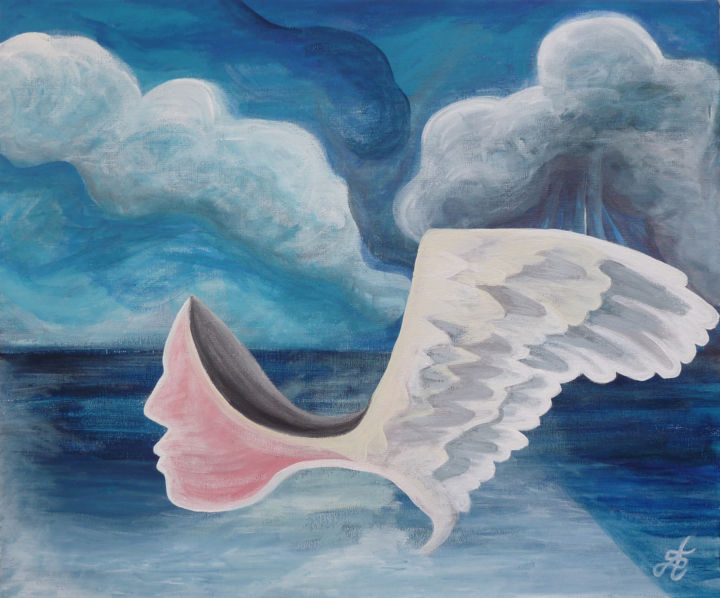 Aile d'ange 绘画, 19.7x23.6 in