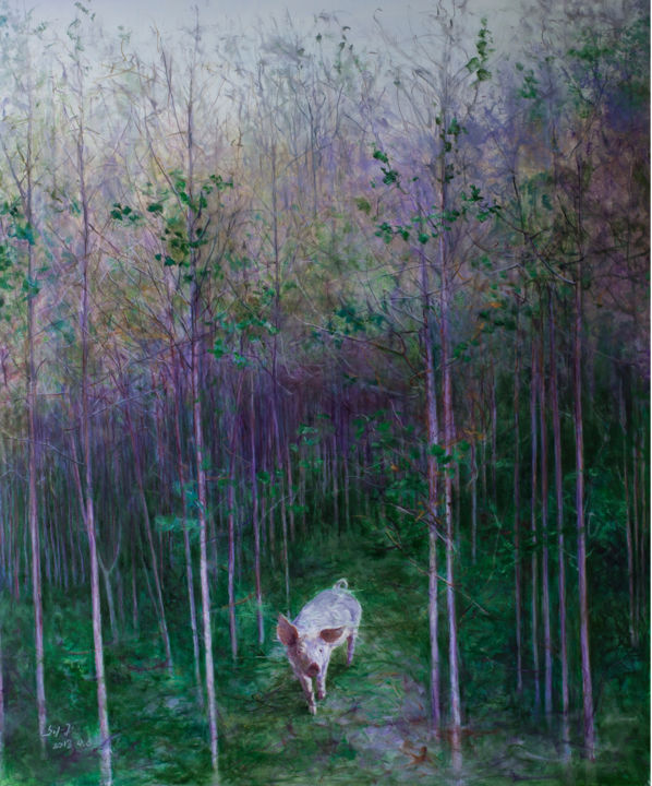 绘画,  70.9x59.1 in 