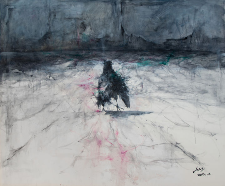 奔跑 绘画, 31.5x47.2 in