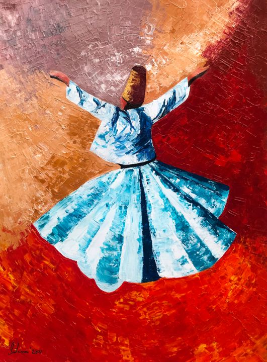 Whirling serenity Painting 绘画, 40.2x29.9 in