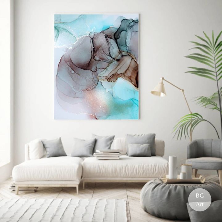 Abstrato colors 90x120 cm 绘画, 35.4x47.2 in