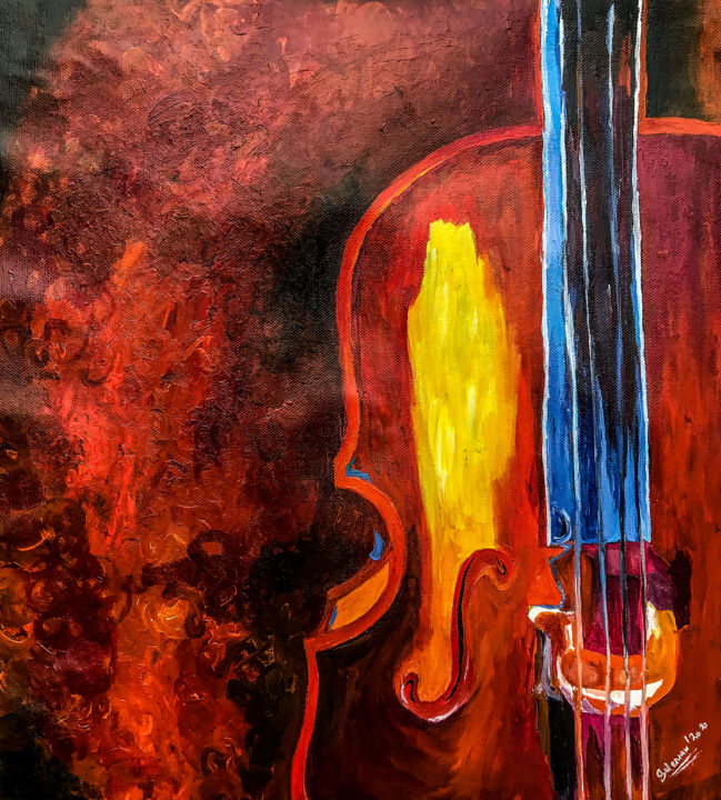 rever guitar painting 绘画