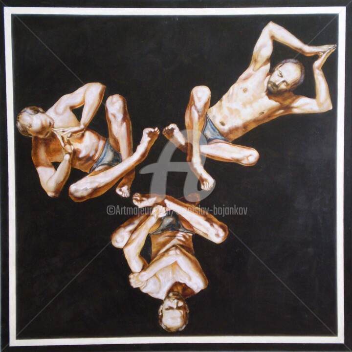 Triple Portrait-I,The PKF Grant,2003,New York 绘画, 27.6x27.6 in