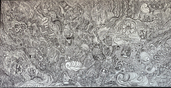 绘画,  23.6x47.2 in 