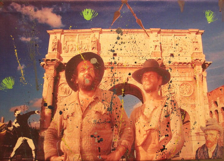 Painting titled "Bud & Terence" by Alessandro Rizzo, Original Artwork, Digital Painting