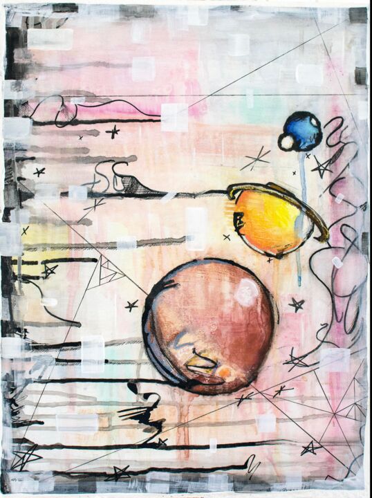 Space Odessey 绘画, 36x24 in