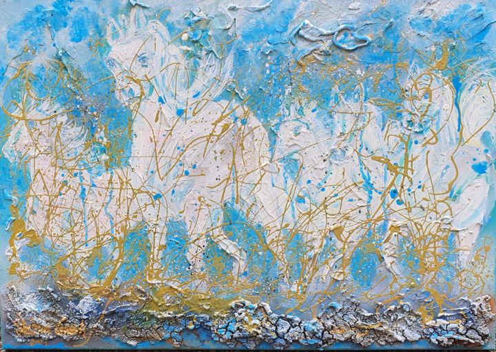 Special offer to Valentinesday: On the way 绘画, 19.7x27.6 in
