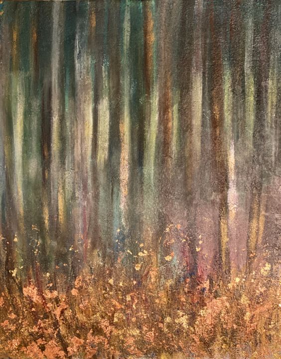 Forest 绘画, 21.7x17.7 in