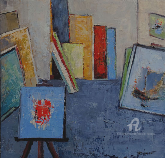 atelier 3 绘画, 15.8x15.8 in