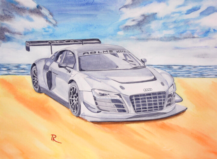 Painting titled "Aquarelle originale…" by Isabelle Redonnet, Original Artwork, Watercolor