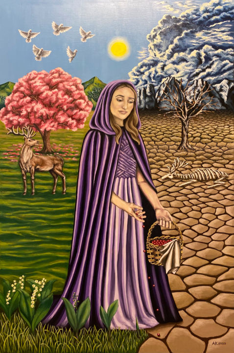 Mother Nature 绘画, 47.2x31.5 in