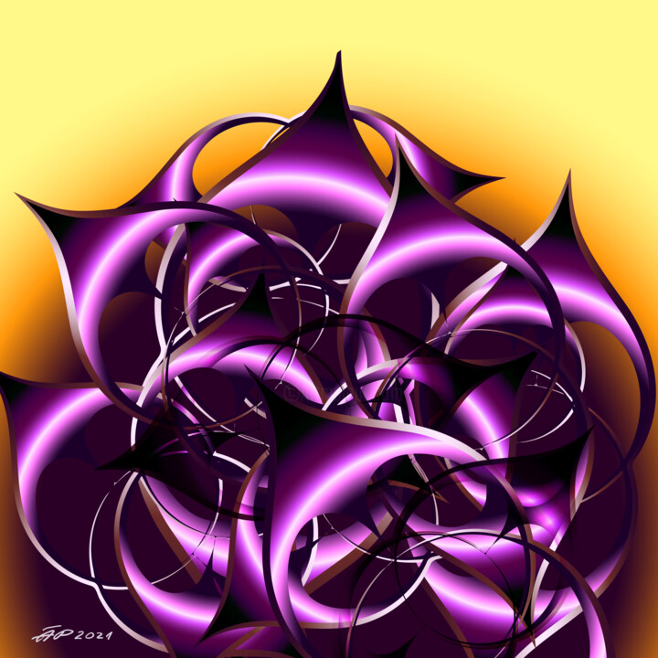 Abstract futuristic science shapes 数字艺术