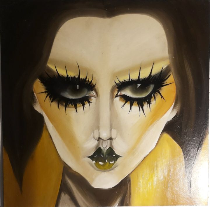 Painting titled "Painting" by _go_fuafrm_ Ksenija, Original Artwork, Oil