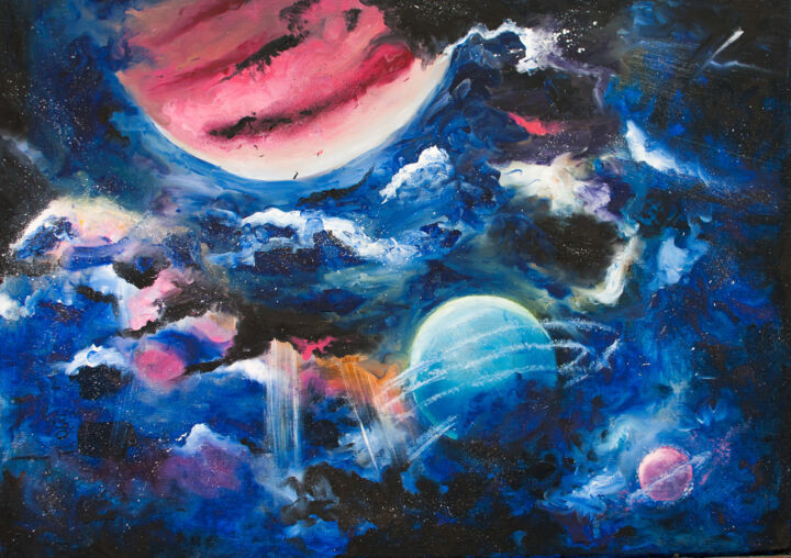 On the other side of the sky 绘画, 19.7x27.6 in