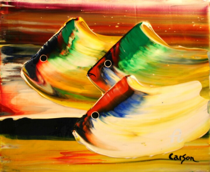 Le départ - Sold by Galerie les Peintres Québécois 绘画, 12x10 in