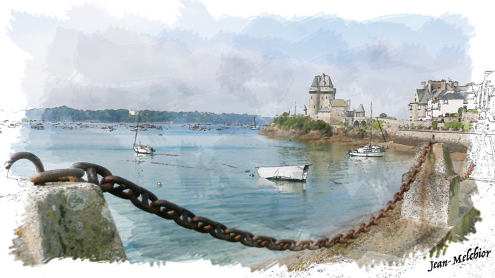 Port de Saint Servan 数字艺术