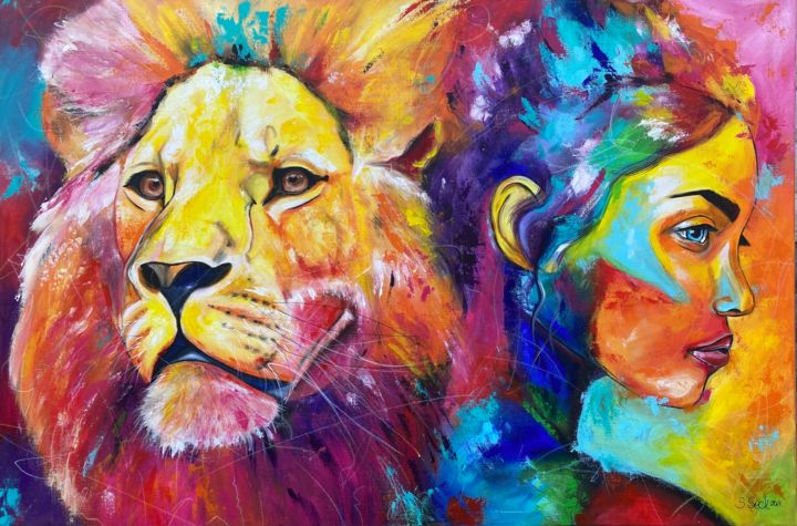 Ari & Lia 绘画, 31.5x47.2 in