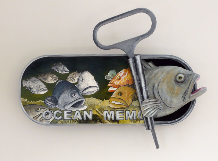 Ocean Memories, mérous 雕塑, 13.8x34.7 in