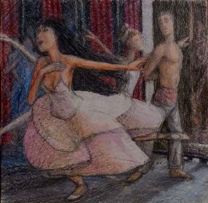 The Ballet 1 图画, 7x7 in